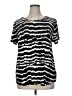 Allison Daley Black Short Sleeve Top Size XL - photo 1