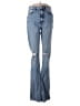 Zara Hearts Blue Jeans Size 6 - photo 1