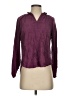 Democracy Burgundy Long Sleeve Blouse Size S - photo 1
