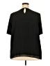 Tahari by ASL 100% Polyester Black Short Sleeve Top Size 3X - photo 2