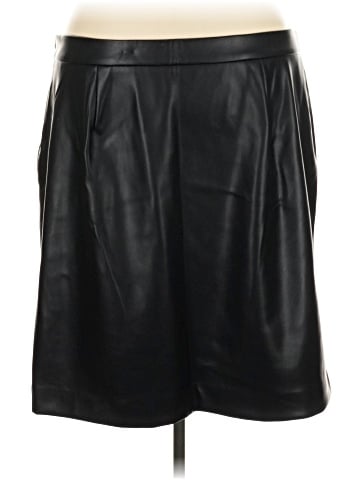 Zapelle Faux Leather Skirt (view 2)