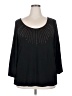 Ellen Tracy Black 3/4 Sleeve Top Size 3X - photo 1
