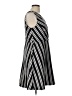 Elle Stripes Black Cocktail Dress Size 12 - photo 4