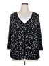 Studio 1940 Black 3/4 Sleeve Blouse Size 3X - photo 1
