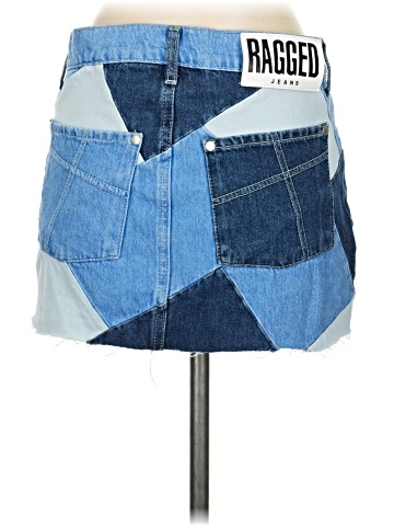 Ragged Denim Skirt (view 2)