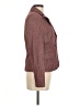Larry Levine Tweed Burgundy Blazer Size 8 - photo 4