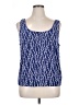 Alex Evenings Blue Tank Top Size 2X - photo 1