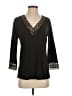 Natori Black 3/4 Sleeve Top Size P (estimated, petite) - photo 1