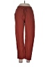Unbranded 100% Polyester Solid Red Casual Pants Size L - photo 1