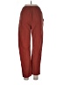 Unbranded 100% Polyester Solid Red Casual Pants Size L - photo 2