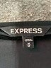 Express 100% Polyester Solid Black Casual Dress Size M - photo 7