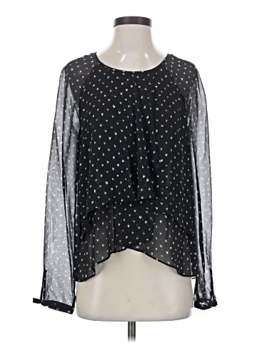 Nicole Miller Artelier Long Sleeve Silk Top (view 1)