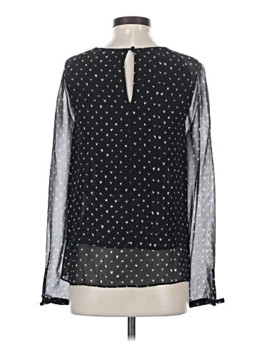 Nicole Miller Artelier Long Sleeve Silk Top (view 2)