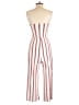 Love Tree Stripes White Jumpsuit Size S - photo 2