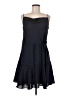 Express 100% Polyester Solid Black Casual Dress Size M - photo 1