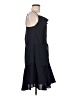 Express 100% Polyester Solid Black Casual Dress Size M - photo 4