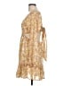 Thirty/Thirty 100% Polyester Floral Yellow Casual Dress Size L - photo 5