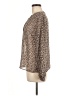 A New Day 100% Polyester Animal Print Brown Long Sleeve Blouse Size M - photo 5