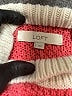 Ann Taylor LOFT Color Block Pink Pullover Sweater Size L - photo 7