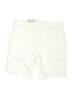 Liz Claiborne Solid White Ivory Shorts Size 14 (petite) - photo 2