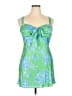 City Studio Tropical Green Cocktail Dress Size XL - photo 1