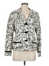 Chico's 100% Linen Print Ivory Blazer Size Med (1) - photo 1