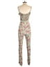Zara 100% Viscose Paisley Green Jumpsuit Size XS - photo 2