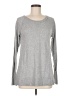 Shrinking Violet Solid Gray Long Sleeve Top Size M - photo 1