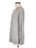 Shrinking Violet Solid Gray Long Sleeve Top Size M - photo 5