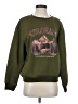 Shein 100% Polyester Graphic Green Sweatshirt Size S - photo 1