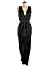RACHEL Rachel Roy 100% Polyester Black Green Jumpsuit Size 6 - photo 1