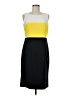 Kasper Color Block Yellow Cocktail Dress Size 8 - photo 1