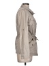 YMI 100% Cotton Gray Trenchcoat Size L - photo 4
