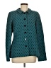 Nina Mclemore Polka Dots Teal Blazer Size 6 - photo 1