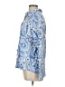 Blue Sol Paisley Blue 3/4 Sleeve Blouse Size L - photo 5