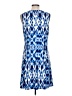 AB Studio Graphic Blue Casual Dress Size L - photo 2