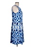 AB Studio Graphic Blue Casual Dress Size L - photo 4