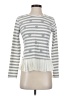 Maison Jules Silver Long Sleeve Top Size S - photo 1