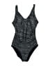 Speedo Chevron-herringbone Gray One Piece Swimsuit Size 8 - photo 1