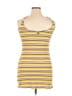 RVCA Stripes Yellow Casual Dress Size XL - photo 2