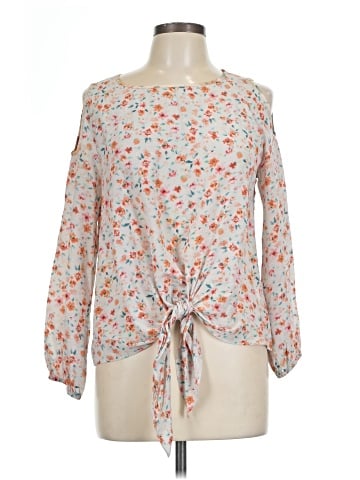 Amanda Uprichard 3/4 Sleeve Silk Top (view 1)