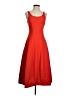 Halston Heritage Solid Red Cocktail Dress Size 4 - photo 1