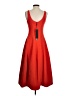 Halston Heritage Solid Red Cocktail Dress Size 4 - photo 2