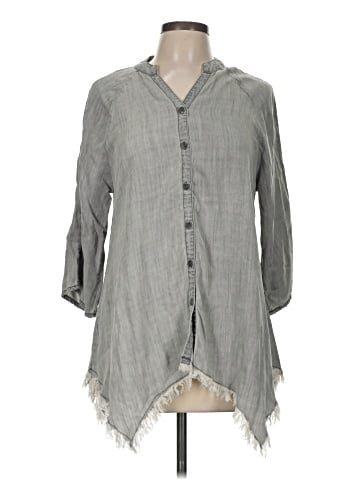 Hester & Orchard 3/4 Sleeve Button-Down Shirt (view 1)