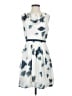 Ann Taylor LOFT 100% Polyester Print Blue Casual Dress Size 0 - photo 1