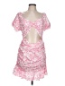 Shein 100% Polyester Paisley Pink Cocktail Dress Size 12 - photo 1