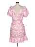 Shein 100% Polyester Paisley Pink Cocktail Dress Size 12 - photo 2