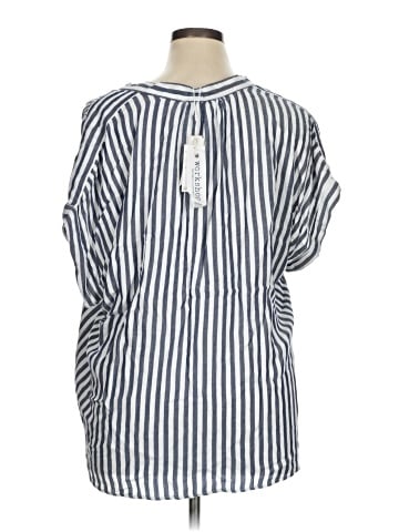 Workshop Republic Clothing Short Sleeve Blouse (view 2)