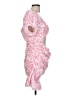 Shein 100% Polyester Paisley Pink Cocktail Dress Size 12 - photo 4