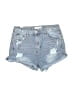 Almost Famous Blue Denim Shorts Size 13 - photo 1
